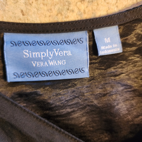 Simply Vera Vera Wang Black Sleeveless Dress Size M - Picture 2 of 8